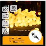 Aigostar LED spoljni dekorativni lanac 100xLED/3,6W/230V/8 funkcija 10m IP44 topla bela | Eponuda.com