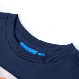  Dječja majica dugih rukava modra prošarana 140 | shoptok.hr