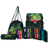 ABC123 Prvošolski set Zeleni Dino (4-delni) z LED zaponko | Shoptok.si