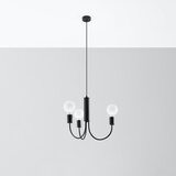 Nice Lamps Črna viseča svetilka ø 45 cm Karim – | Shoptok.si