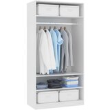  Garderobna omara bela 100x50x200 cm iverna plošča | Shoptok.si