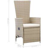  Vrtna jedilna garnitura 5-delna bež, (20678311) | Shoptok.si