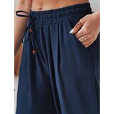 DStreet Spodnie damskie casualowe wide leg LOVETRIP granatowe | shoptok.hr