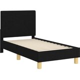  Okvir kreveta za malu djecu s naslonom Crna 70 x 140 cm tkanina | shoptok.hr