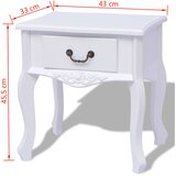 Noćni ormarići od MDF-a 2 kom bijeli | shoptok.hr