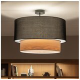 Brilagi LED plafonski luster CERIA 1xE27/60W/230V prečnik 50 cm crna/bež u
