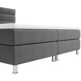 CARRYHOME postelja z vzmetnico 180 cm x 200 cm , tekstil antracit | Shoptok.si