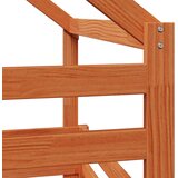 Krevet na kat Vosak Smeđa 90 x 190 cm Masivna borovina | shoptok.hr