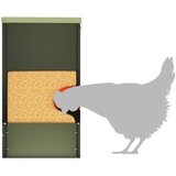  Hranilica za piliće 2 pcs Maslinasto zelena 40,5 x 25 x 38 cm | shoptok.hr