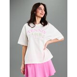 Sinsay Pamučna majica s printom | shoptok.hr