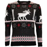 Black Number moški skandinavski pulover - črna | Shoptok.si