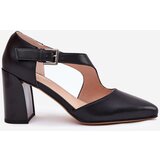 VINCEZA Leather Heels With Buckle | Eponuda.ba