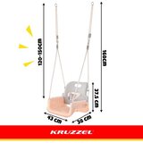 Kruzzel 3-u-1 dječja ljuljačka sivo-bež boje | shoptok.hr
