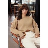 TRENDYOLMILLA ženski duks Twoaw25Kz00126, taupe-bež | Eponuda.com