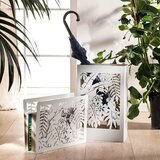 Brandani Tropical belo stojalo za časopise 41x12xh31cm / kovina, (20454211) | Shoptok.si