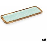  Sredina mize Gift Decor Bela Rjava Zelena Poliester Resin Mangov les 45 x 15 cm 15,2 x 2,54 x 45,7 cm Rastlinski list (6 kosov) Cene