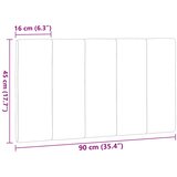  Jastuk za uzglavlje Hanko tamnosmeđi 90 cm od tkanine | Eponuda.com