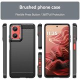 Techsuit Carbon Silicone maska za Motorola Moto G06 / Moto G06 Power – crna | shoptok.hr