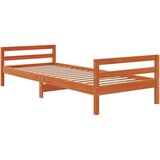  Okvir kreveta voštano smeđi 90 x 190 cm od masivne borovine | shoptok.hr
