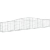  Lučne gabionske košare 10 kom 400x30x60/80 cm pocinčano željezo | shoptok.hr