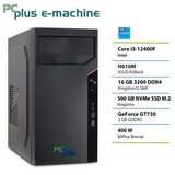 PCPLUS e-machine i5 12400F 16GB DDR5 500GB SSD GT730 namizni računalnik | Shoptok.si