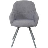 CARRYHOME stol, kovina, tekstil siva | Shoptok.si