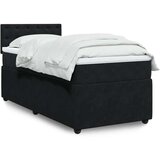 vidaXL box spring krevet s madracem crni 80 x 200 cm baršunasti | shoptok.hr