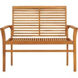  Klupa sa zelenim jastukom 112 cm od masivne tikovine | shoptok.hr