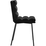  Blagovaonske stolice 2 kom crne baršunaste Black | Shoptok.si