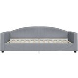  Dnevni krevet s madracem svjetlosivi 100 x 200 cm od tkanine | shoptok.hr