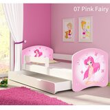 ACMA Dječji krevet s motivom, bočna bijela + ladica 180x80 cm - 07 Pink Fairy Cijene