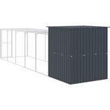  Kavez za kokoši s igralištem antracit 165x659x181 cm čelični | shoptok.hr
