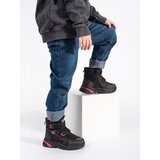 Shelvt Black padded boys' boots | shoptok.hr