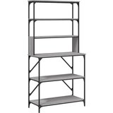  The Living Store Stojalo za peko 6-nadstropno siva sonoma 90x40x180 cm inž. les - Stojalo Za Peko, (21445070) | Shoptok.si