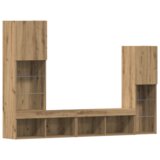 TV ormar s LED svjetlima umetnički hrast 40.5x30x102 cm | shoptok.hr