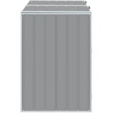  Spremište za 2 kanta za otpad sivo 144x81x113 cm čelično | shoptok.hr