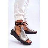 Zazoo Leather Wedge Sandals Nicole | Shoptok.si