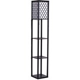 Costway Svetilka z leseno polico Organizator s svetilko, (5000367256) Cene