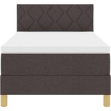 vidaXL Box spring krevet Tamno smeđa 90 x 190 cm tkanina | shoptok.hr