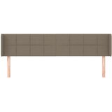  Uzglavlje s ušima smeđesivo 163x16x78/88 cm od tkanine | shoptok.hr