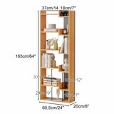 Hanah home Polica za knjige Palermo Natural Anthracite | Eponuda.com