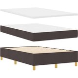  LED Box Spring Postelja Temno rjava 120 x 200 cm blago, (5000128008) | Shoptok.si