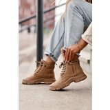 Boto Women's Fleece-Lined Suede Trapper Boots Beige Jailina | ePonuda.com