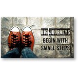  Motivacijska slika na platnu Big journeys begin (moderne slike) | Shoptok.si