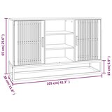  Komoda 105 x 30 x 65 cm od konstruiranog drva | shoptok.hr