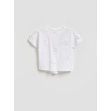 Reserved Majica kratkih rukava s aplikacijom - krem | shoptok.hr