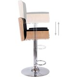  Barski stolček črno umetno usnje, (20699929) | Shoptok.si