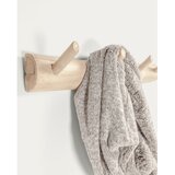 Kave Home Stenski obešalnik iz masivnega tika v naravni barvi 63 cm Gaillech – | Shoptok.si