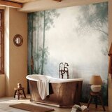  Foto tapeta - Retro Landscape - Grove Trees and Pond in Patinated Shades of Green 450x315 Vodootporna | shoptok.hr