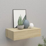 vidaXL Zidna polica s ladicom boja hrasta 40 x 23,5 x 10 cm MDF | shoptok.hr